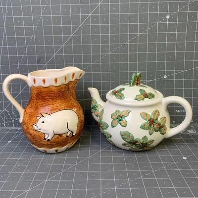 #274 Teapot & Pitcher 