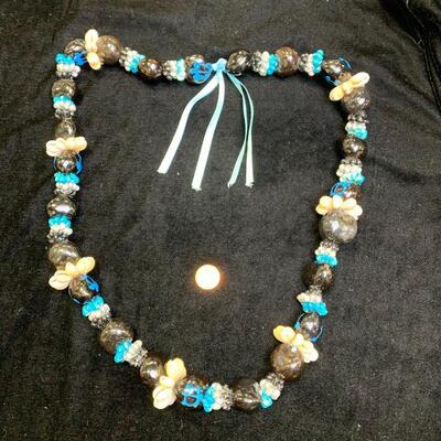 #331 Blue/Brown Necklace