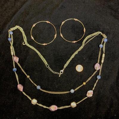 #336 Hoop Earring & Necklace