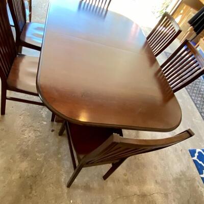 Vintage Handcrafted Dining Table w Trestle Base by Walter of Wabash 