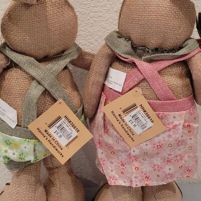 Lot 286: New Standing Burlap Bunnies