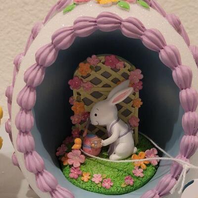 Lot 293: (2) New Lighted Easter Egg Deco