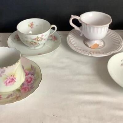 2122 5 Demitasse Cup and Saucer Sets