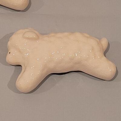 Lot 295: New (3) Lamb Magnets, Bunny Bowl, Cookie Cutters and Miracle Melting Bunny