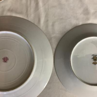 2123 Nippon Hand Painted Plate Noritake Childâ€™s Bowl and Plate