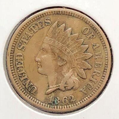 Lot 1 - 1862 Indian Head Penny