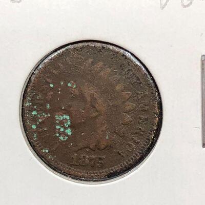 Lot 5 - 1875 Indian Head Penny