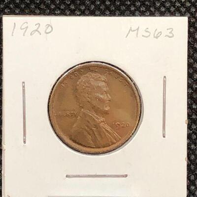 Lot 24 - 1920 Lincoln Wheat Penny