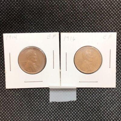 Lot 30 - 1914 and 1916 Lincoln Wheat Penny