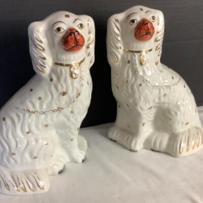 B 2133 Pair of Staffordshire Dogs