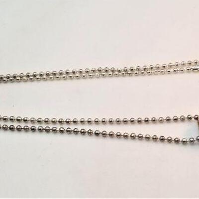 Lot #2  Sterling Silver/Natural Shell necklace