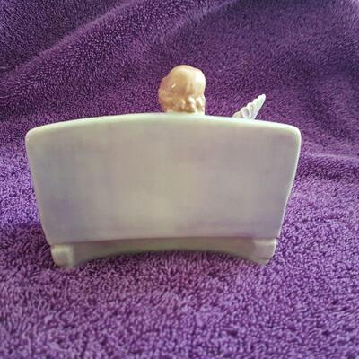 Vintage Royal Doulton Tchotchke Lady with Fan on Settee