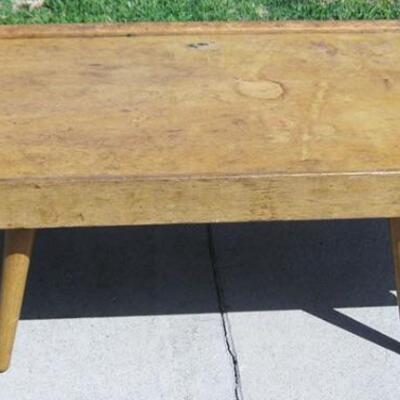 Lot 34 MCM Wooden Coffee Table Manuel Martin Co. 1944