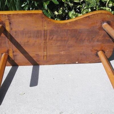 Lot 37 Vintage Wood Cobblers Bench / Coffee Table Rustic
