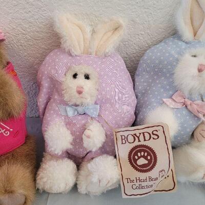 Lot 309: New Boyd's Bears Easter Egg Bunnies and "You are sweet" Bear 