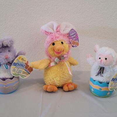Lot 318: (3) New Animated Bunny, Duck and Lamb