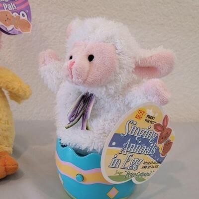 Lot 318: (3) New Animated Bunny, Duck and Lamb