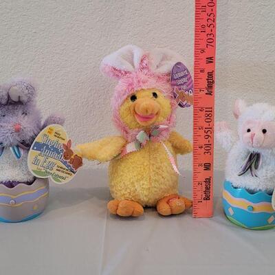 Lot 318: (3) New Animated Bunny, Duck and Lamb