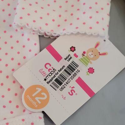 Lot 319: New (12m) Long Sleeve Onsie, Bibs, Easter Piglet and Baby Ganz Skitter Critter Bunny 