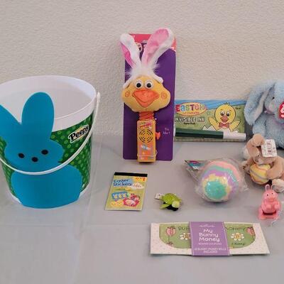 Lot 323: New Peeps Bunny Basket Filled with Goodies