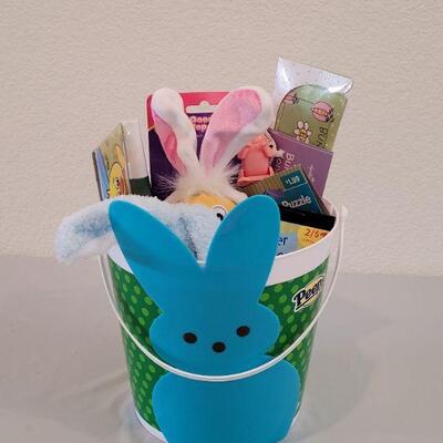 Lot 323: New Peeps Bunny Basket Filled with Goodies