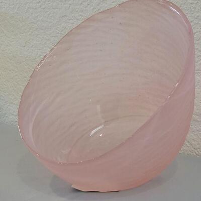 Lot 327: New Easter Bunny holding an Ornament, Hatched Chick Stained Glass Deco and Pink Glass Deco
