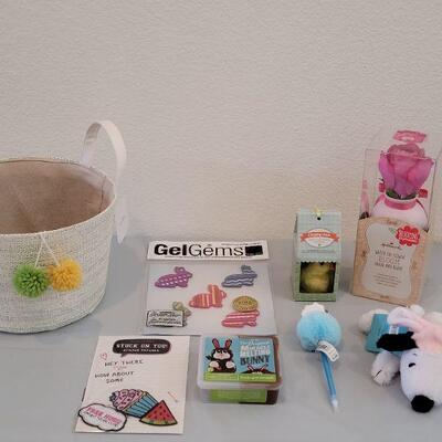 Lot 328: New Easter Bucket filled with Hallmark Goodies 