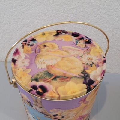 Lot 334: Vintage Easter Pails with a Bunny Inside