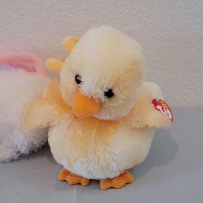 Lot 340: New Ty Beanie Bunny and Duck Purse