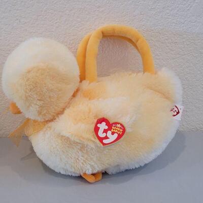 Lot 340: New Ty Beanie Bunny and Duck Purse