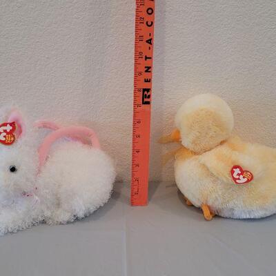Lot 340: New Ty Beanie Bunny and Duck Purse