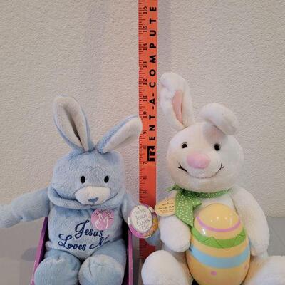 Lot 350: New Animated Hallmark Bunny and Animated Jesus Loves Me Bunny