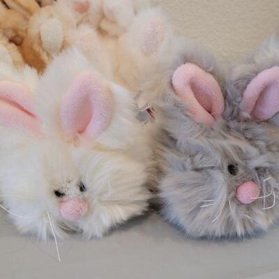 Lot 352: New Animated Hallmark Singing Chicks, (2) Musical Bunnies, (2) Bunny Plush Balls and (2) Douglas Bunnies 
