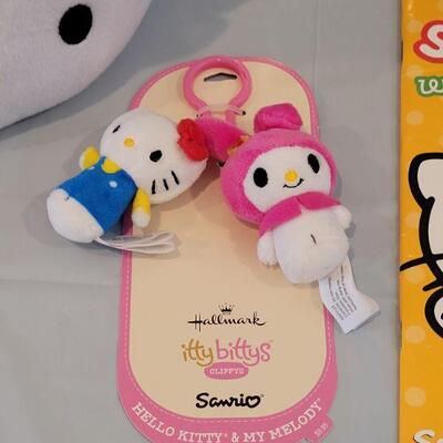 Lot 371: New HELLO KITTY Easter Bucket, Itty Bitty Clip On, Activity, Pez and Ty Beanie Baby