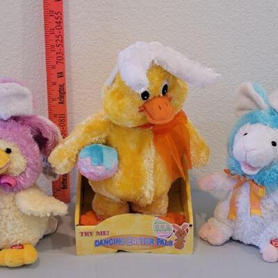 Lot 373: Animated Duck, Chick and Lamb "Bunnies"