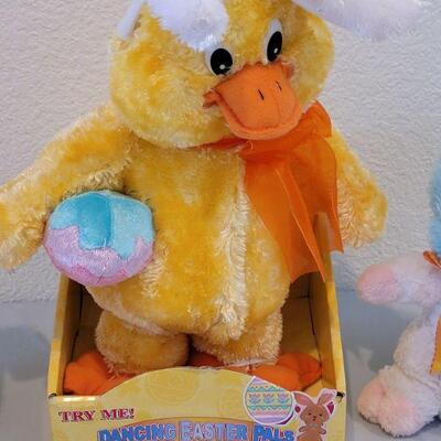 Lot 373: Animated Duck, Chick and Lamb "Bunnies"