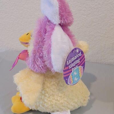 Lot 373: Animated Duck, Chick and Lamb "Bunnies"