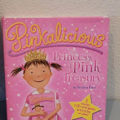 Lot 375: New Dora the Explorer Magnet Book and Pinkalicious Activities Book and a Plush Bunny in a Purse
