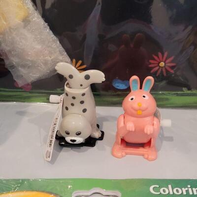Lot 387: New Easter Basket with Ganz Bunny, Bath Toys, Spider-Man Bath Soap-Shampoo-Cleansing Gel, Pez, Activity Pad