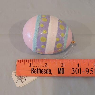 Lot 391: Easter Basket with Egg Ornaments 