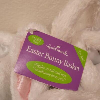 Lot 404: New (2) Animated Bunny Baskets & Stickers 