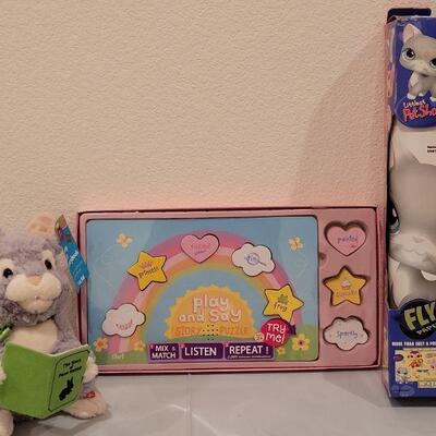 Lot 416:  New Animated Bunny, Littlest Pet Shop Reusable Graphics and Play & Say