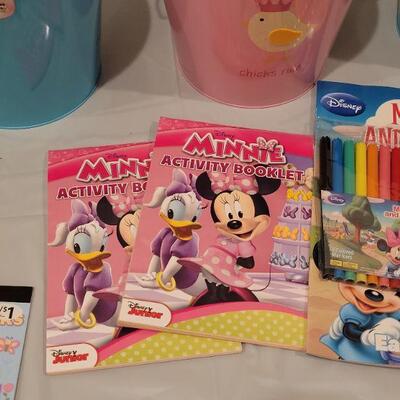 Lot 419: New Easter Metal Buckets with Activity Pad