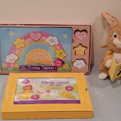 Lot 418: New Hallmark Paper Dolls, Play and Say and Animated Bunny