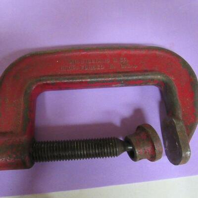 Vintage Red C Clamp Williams & Co CC104 Heavy