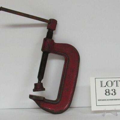 Vintage Red C Clamp Williams & Co CC104 Heavy