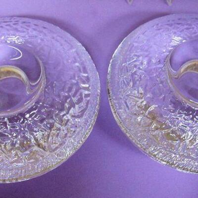 Pair Orrifors Sweden Candle Holders Unsigned