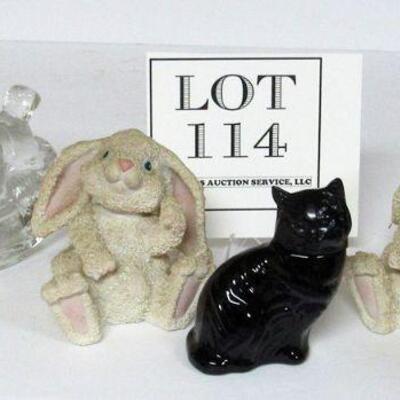 Misc Figures, Avon Cat, Horse Candle Holder