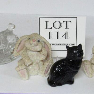 Misc Figures, Avon Cat, Horse Candle Holder