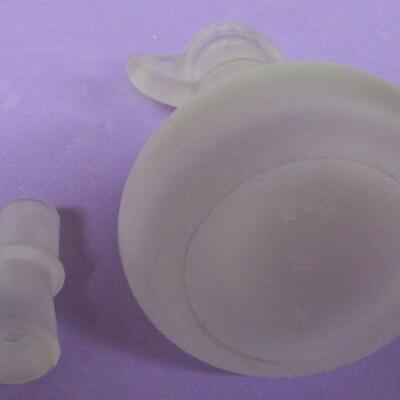 2 Anchor Hocking Green Meadow Soup Bowls, Hazel Atlas MCM Frosted Cruet Original Stopper